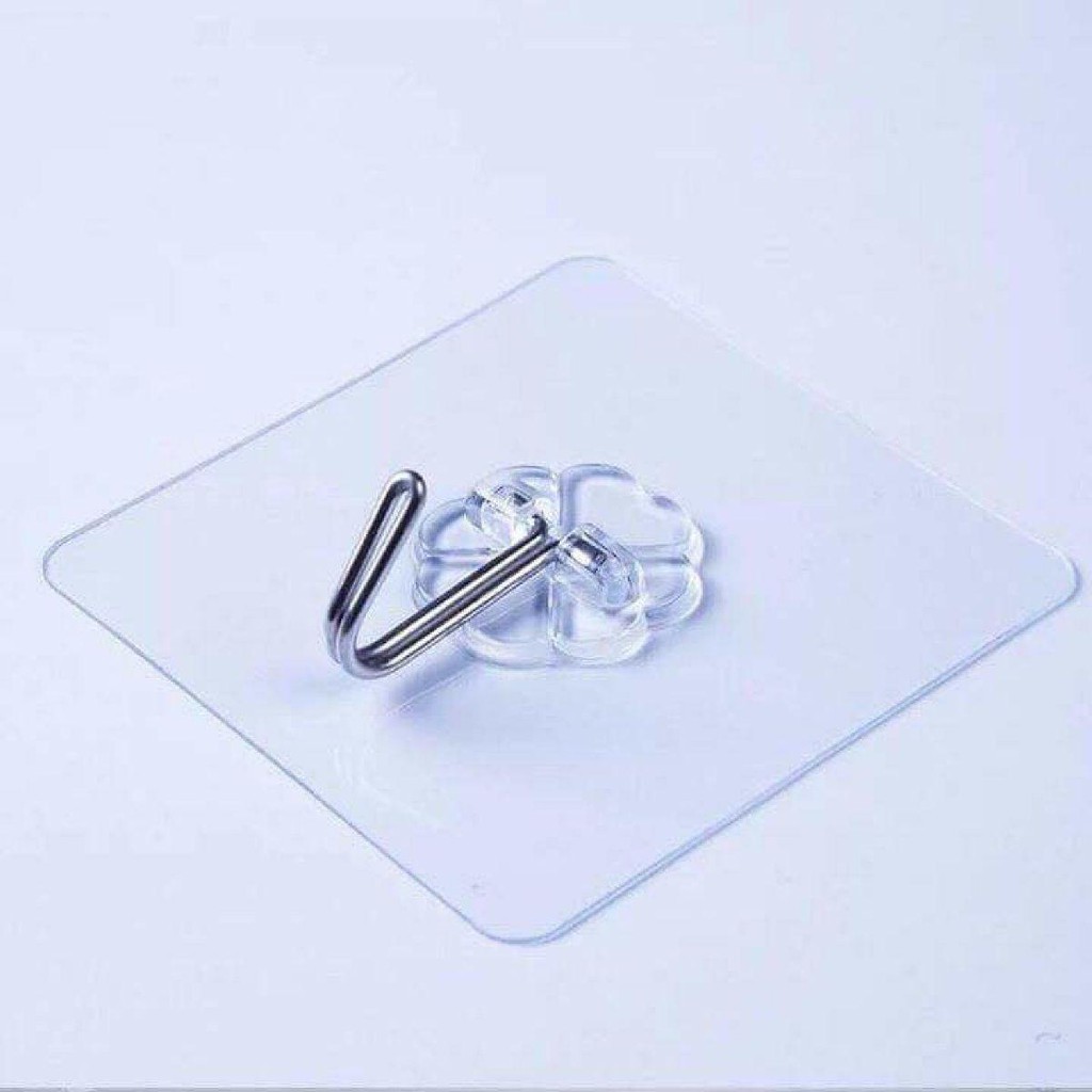 Móc Treo Đồ Dán Tường Trong Suốt Siêu Dính, Siêu Chịu Lực - Móc Treo Đồ Nhà Tắm, Nhà Bếp,...