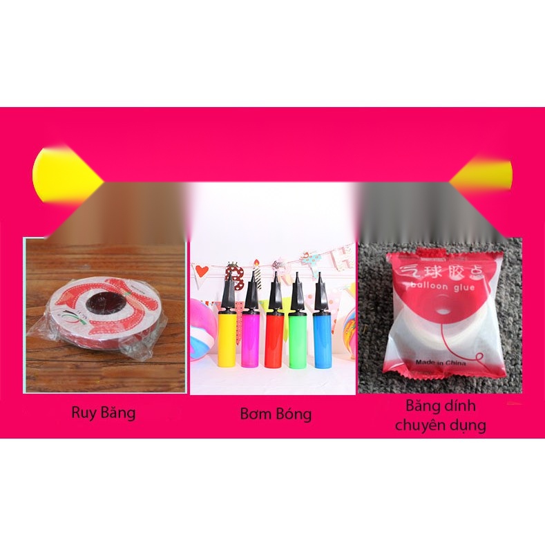 Set bóng trang trí phòng cưới Happy Wedding - HelloBaby