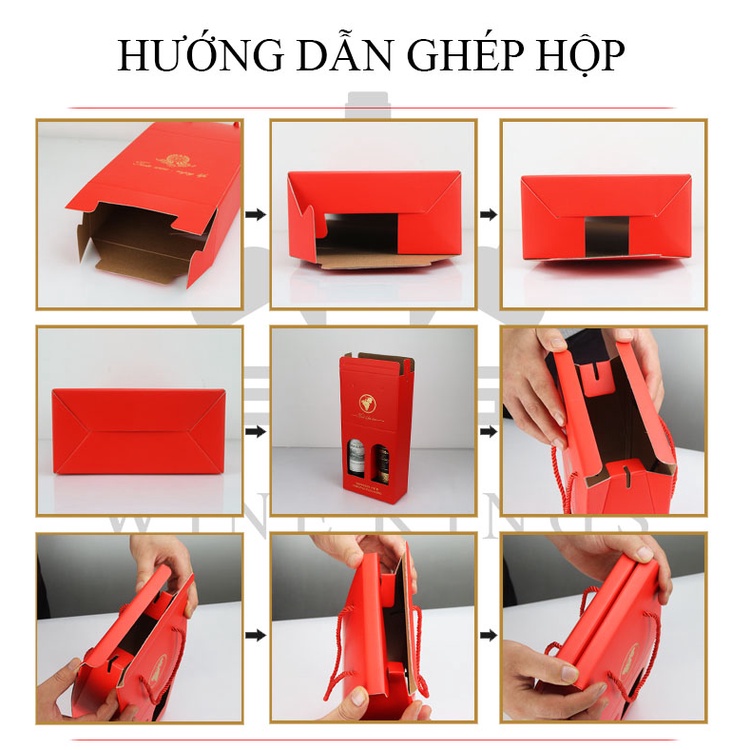 [HĐ] Túi giấy đựng chai vang làm quà tặng