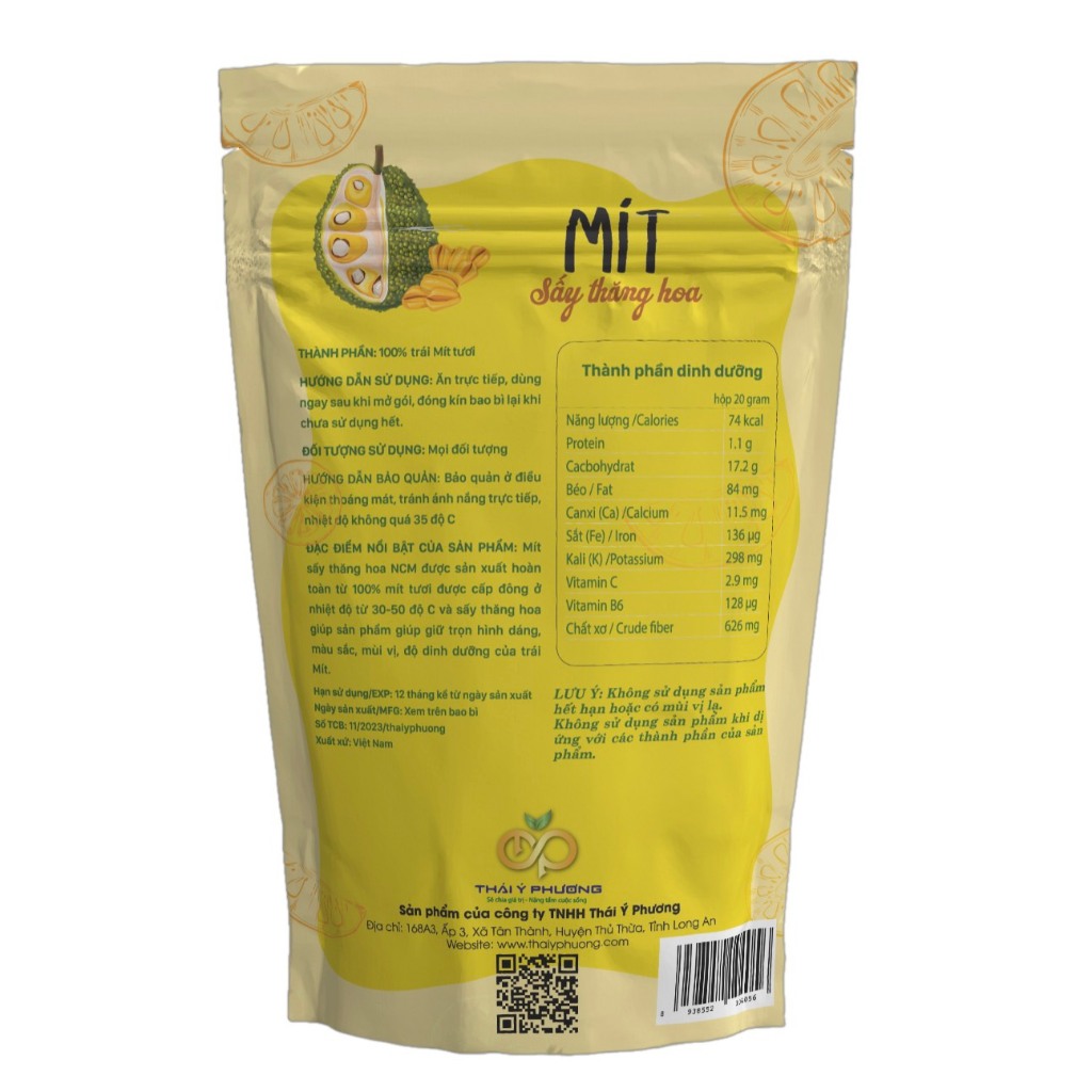 Mít Sấy Thăng Hoa NCM 20g - Nông sản Long An