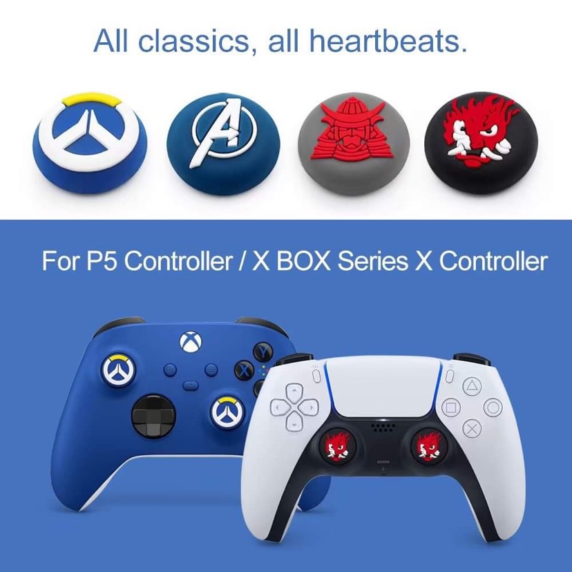 Núm bọc cần tay ps5 , xbox one , ps4 , ps3 ,gamesir set 2 cái bọc Analog tay cầm game thumbstick analog