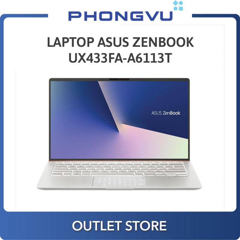 Laptop Asus Zenbook UX433FA-A6113T (i5-8265U) (Bạc) - Laptop cũ