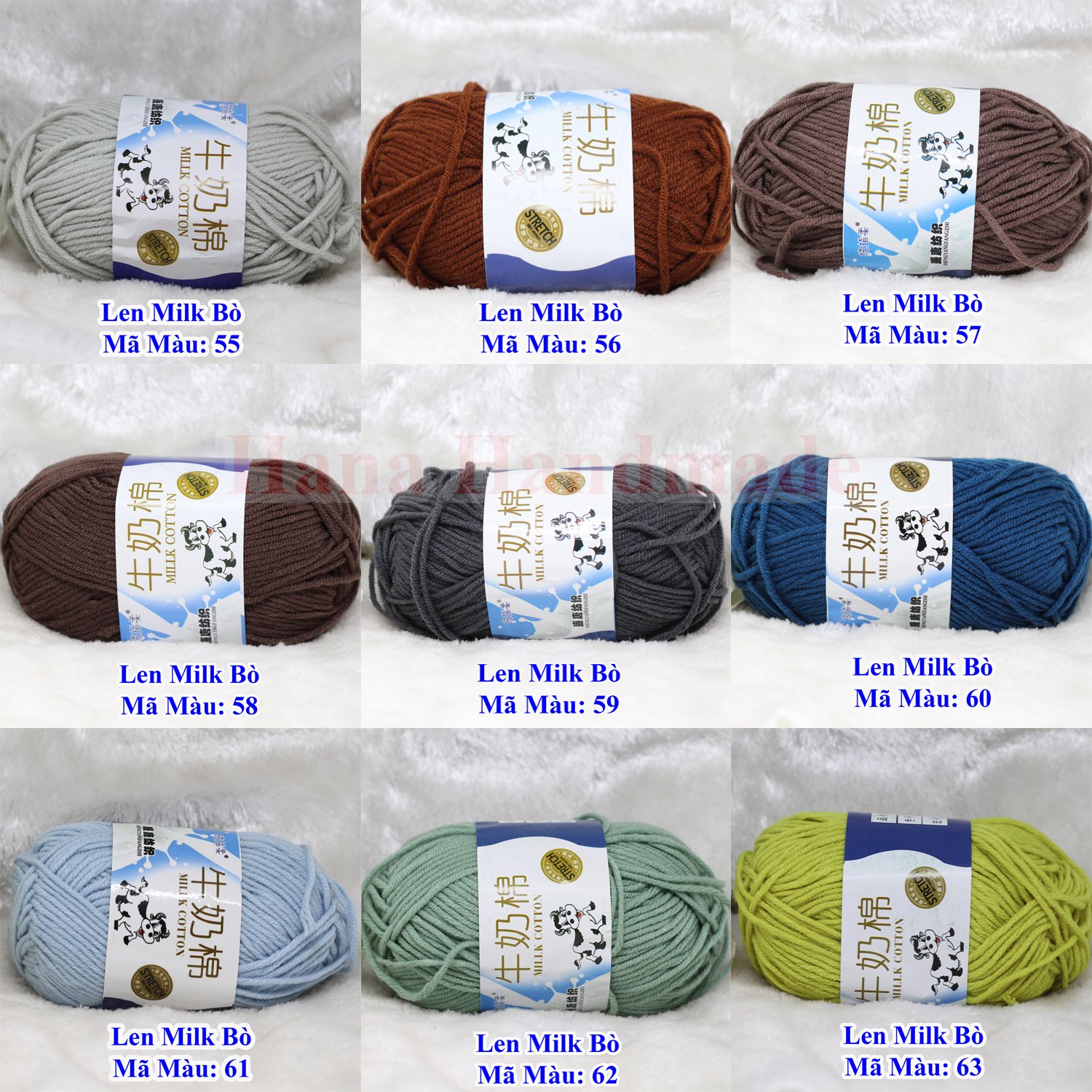 Len milk bò (14k/cuộn/50g)