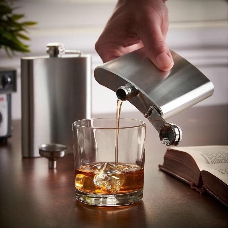 Bình đựng Rươu Hip Flask Inox 250ml