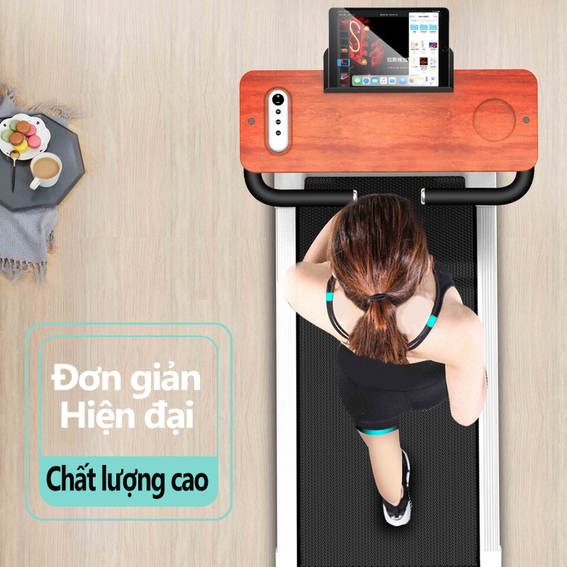Máy chạy bộ điện thông minh đa chức năng tại nhà thiết bị thể dục nhỏ gấp gọn mini Máy chạy bộ siêu êm chống ồn yên tĩnh veyron2020