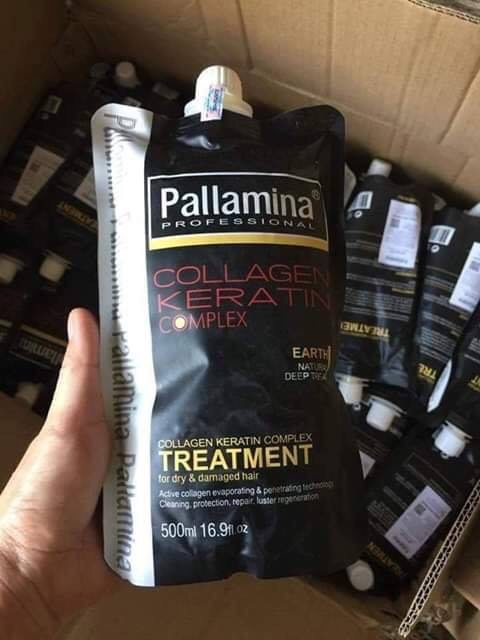 HẤP DẦU SUÔN MƯỢT PALLAMINA COLLAGEN KERATIN COMPLEX TÚI  500ML []
