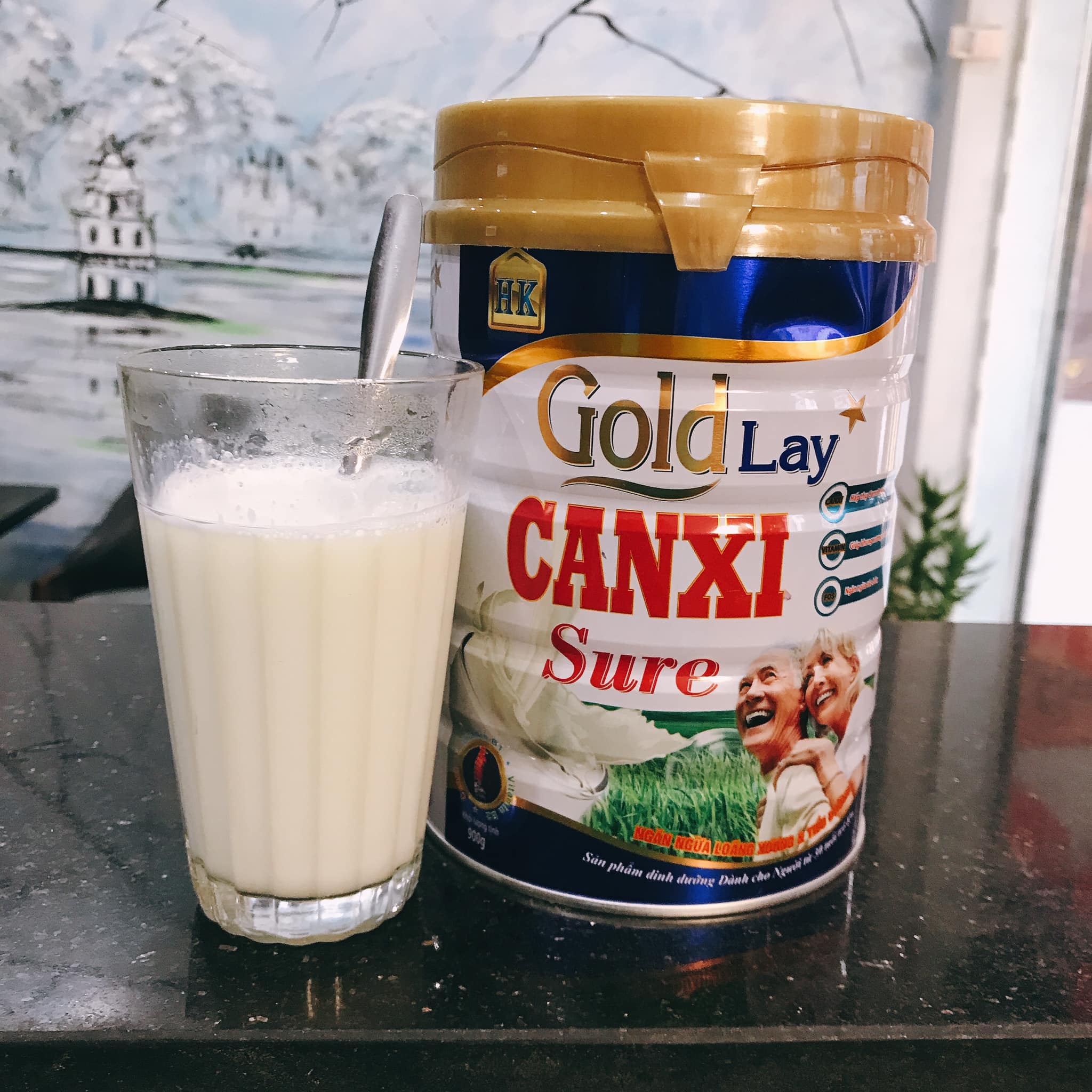 Sữa canxi ngăn ngừa loãng xương và tiểu đường goldlay lon 900g - sua tieu duong