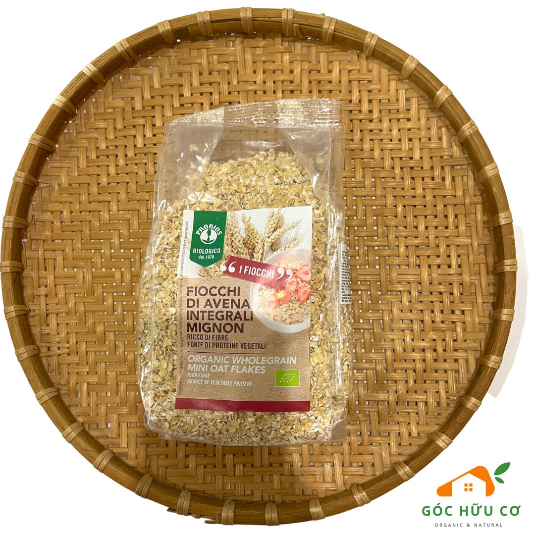 Organic mini oat flakes probios 500g - goc huu co