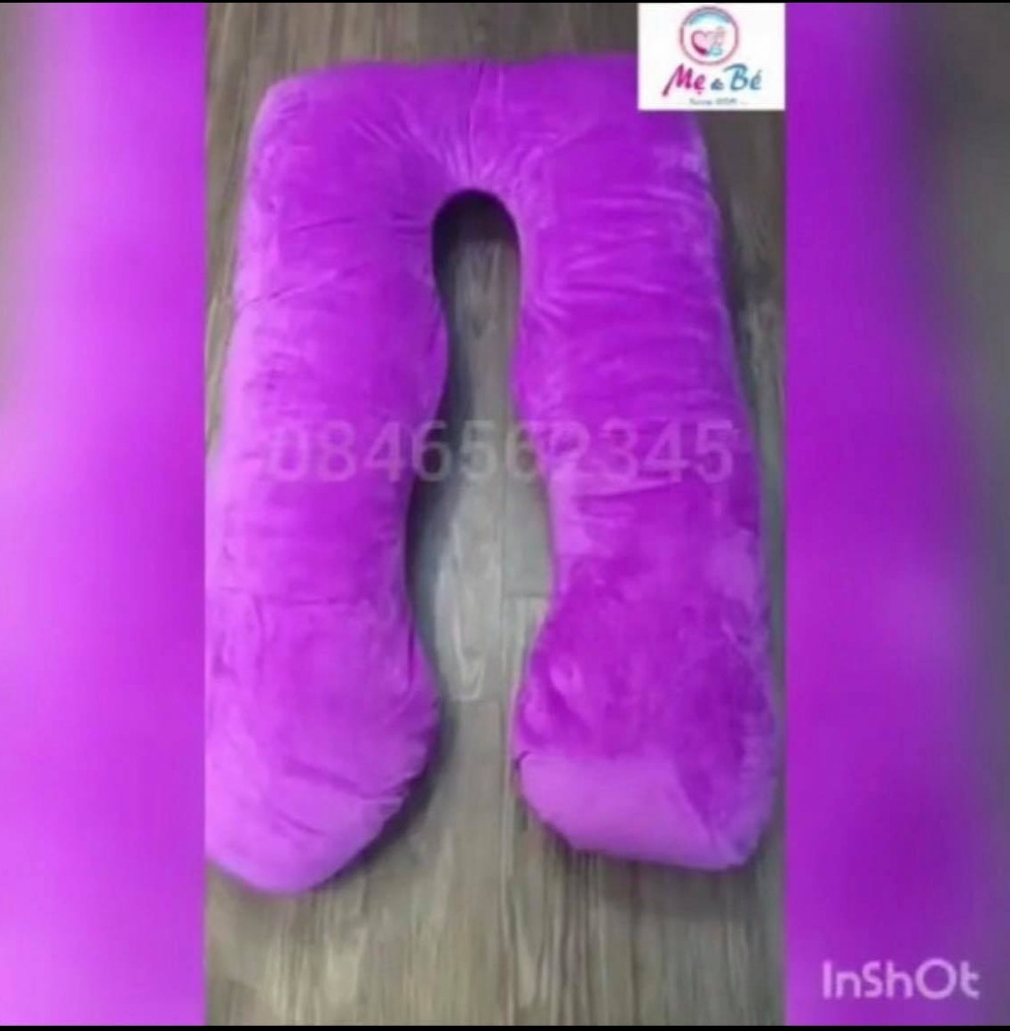 [TẶNG CẶP TÓC CÀNG CUA CHO MẸ] Gối ôm bà bầu hình chữ u vải nhung cao cấp chất lượng cao