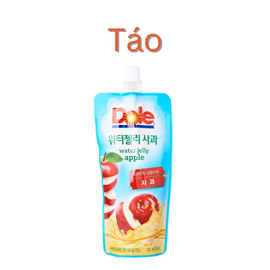 Nước ép thạch trái cây thương hiệu Dole túi 130ml
