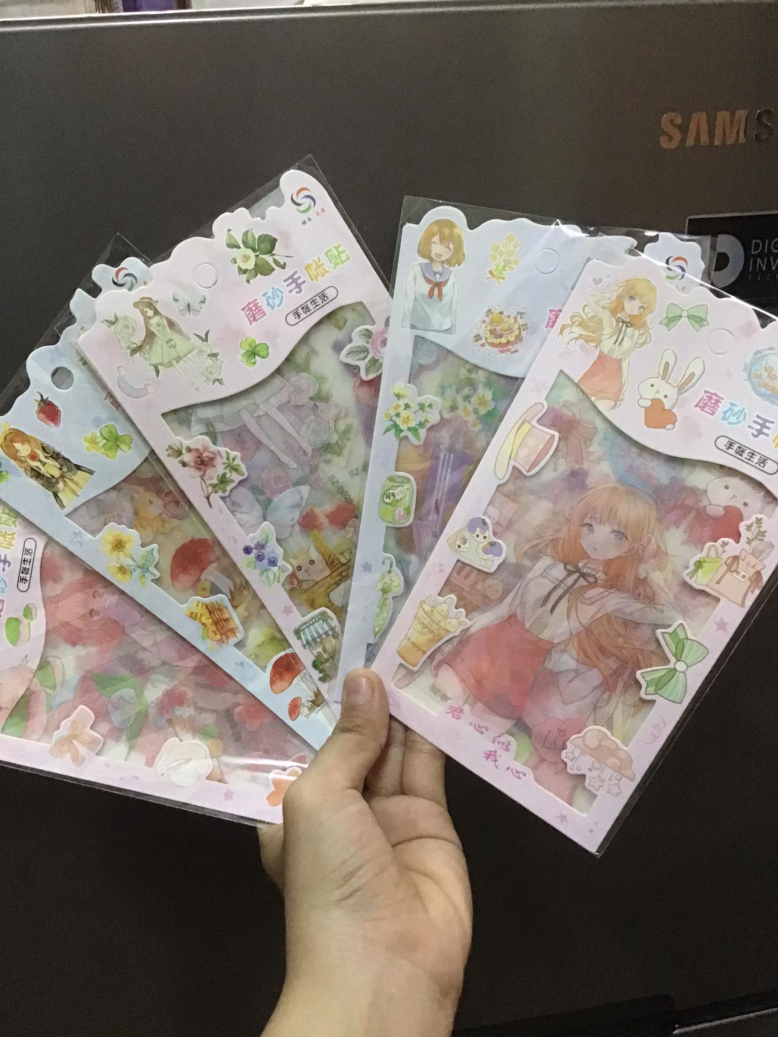 Combo 5 xấp hình dán anime 3D