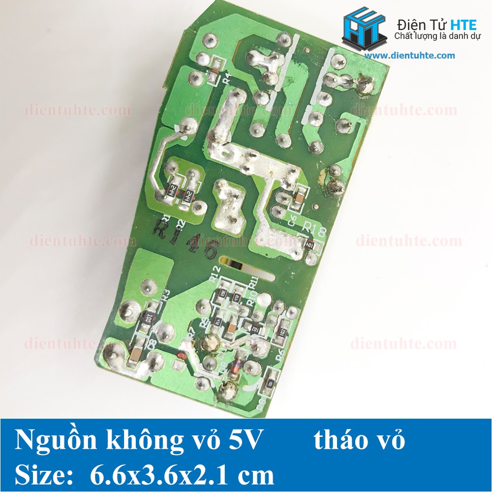 Board nguồn không vỏ 5V 1.5A tháo vỏ