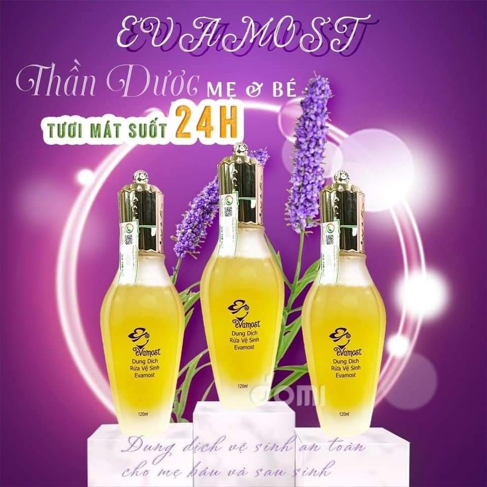 [ Nguyên Tem ] Dung Dịch Vệ Sinh Phụ Nữ Evamost Nhã Phương 120ml