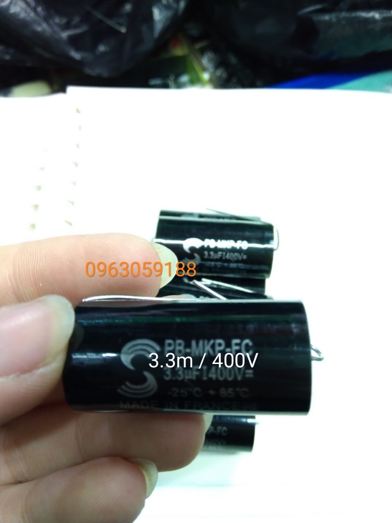 Tụ 3-3m - 400V Zin - Combo 6 Con