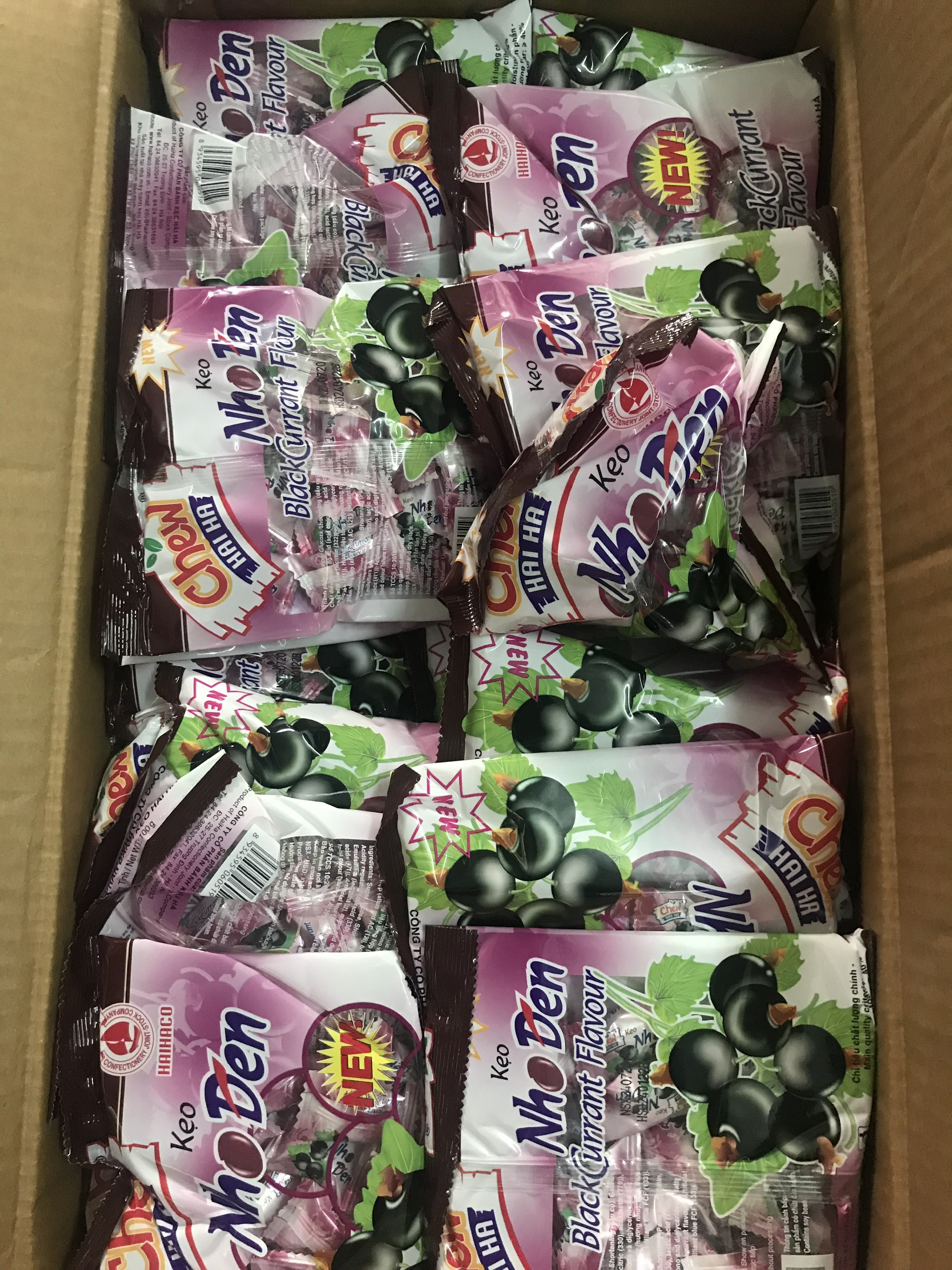 [HCM]Set 2 Gói Kẹo Nho Đen Chew Hải Hà -105g