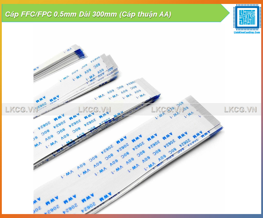 Cáp ffc/fpc 0.5mm dài 300mm