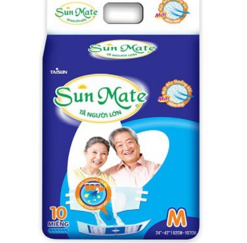 Combo 2 gói Tã người lớn Sunmate size M10 cho vòng bụng 62 đến 107 cm tốt nhất