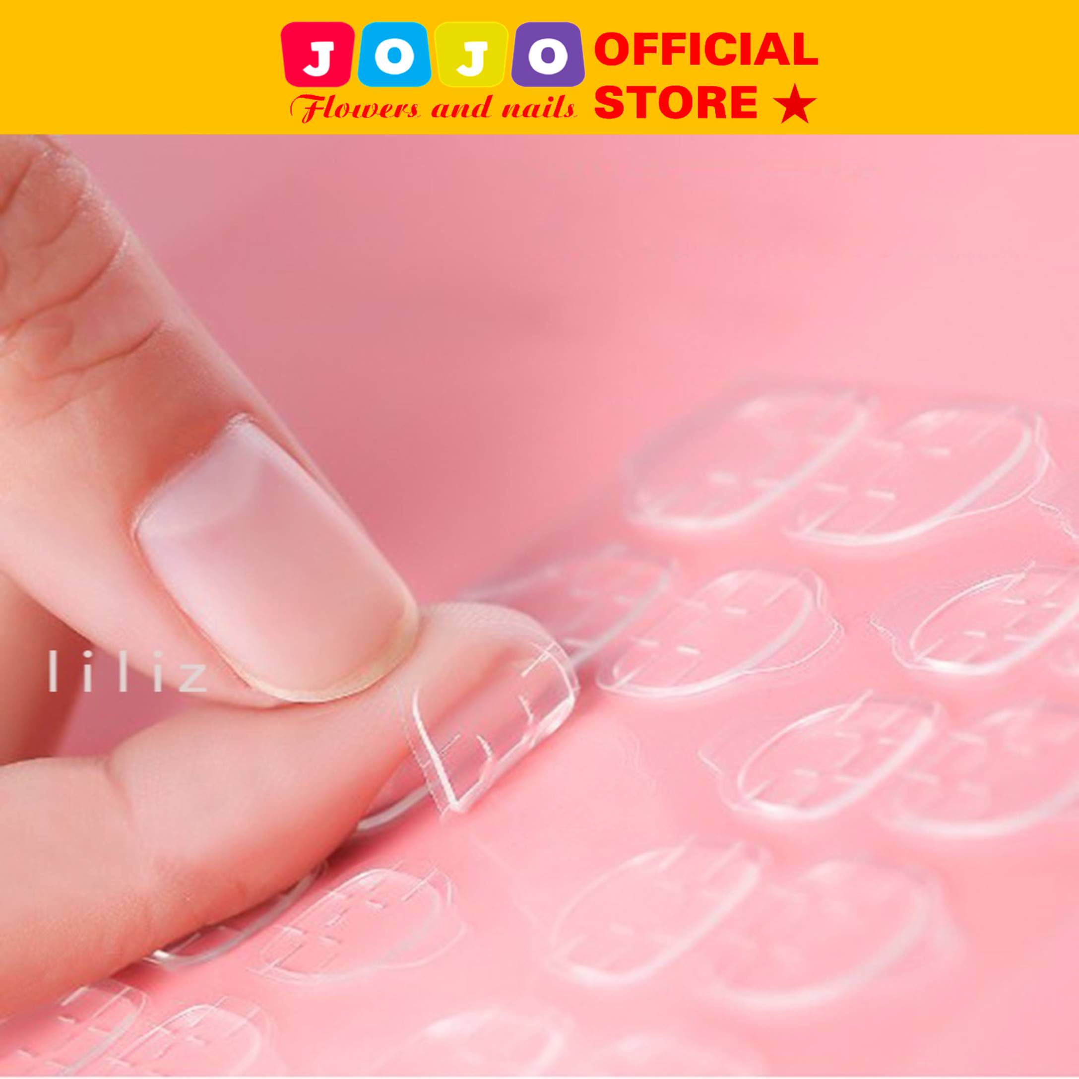 Bộ 24 Sticker Dán Móng Tay Chân JOJO Bằng Silicon