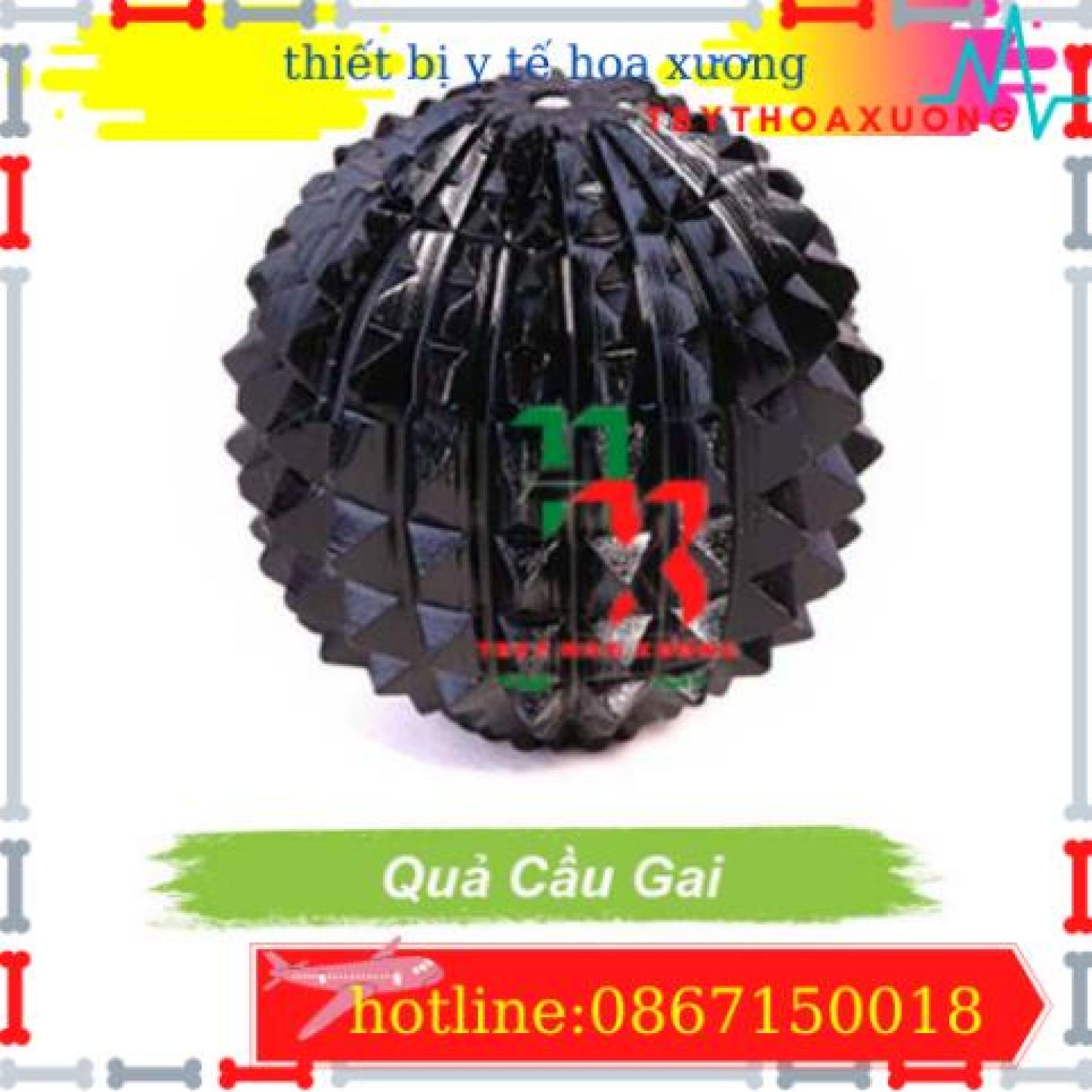 [Hàng Chính Hãng Diện Chẩn Bùi Quốc Châu] Quả Cầu Gai Lăn mɑssage - Dụng Cụ Diện Chẩn