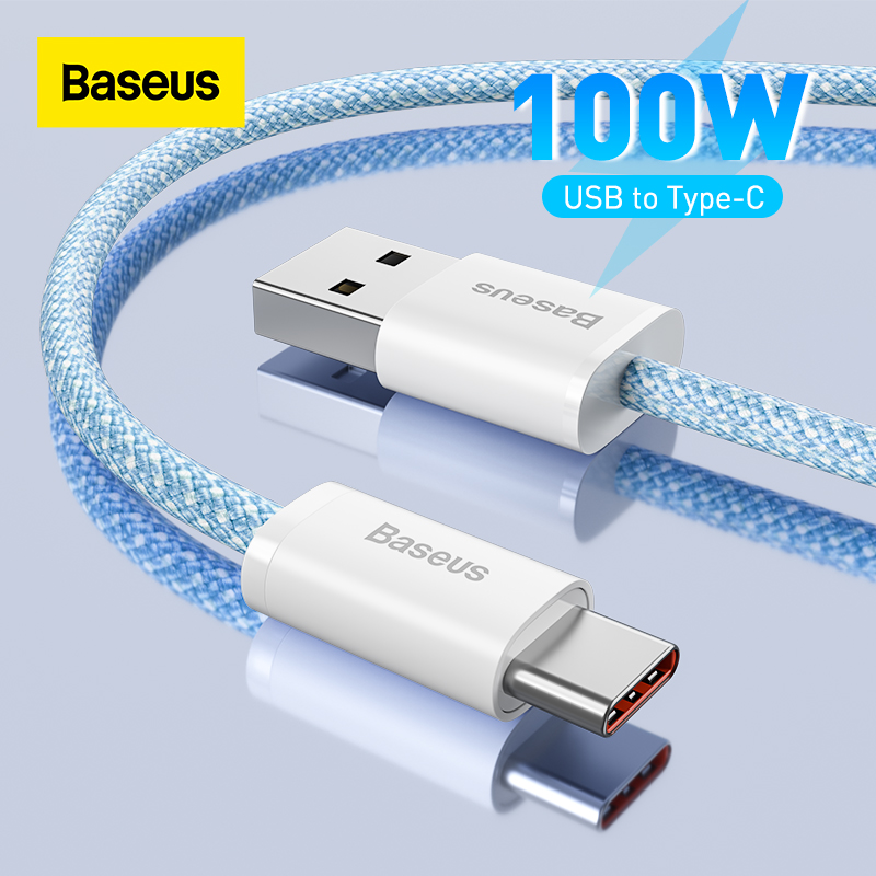 Baseus 100W Fast Charging USB C Cable For Macbook USB C To USB Type C Cable For ipad Xiaomi Samsung PD Fast Charger Date Transfer Cord Wire HSHOP HSHOP365 bb2