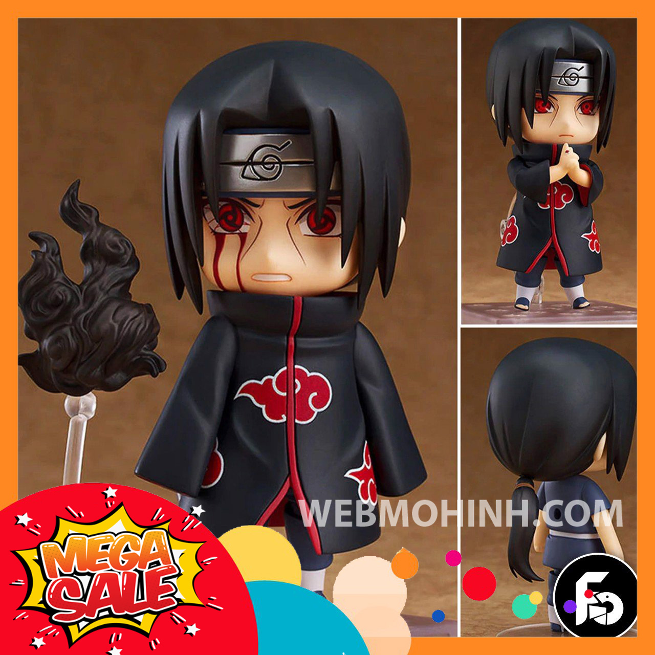 🌟giá hủy diệt🌟 mô hình uchiha itachi - naruro có khớp cử động nendoroid 820