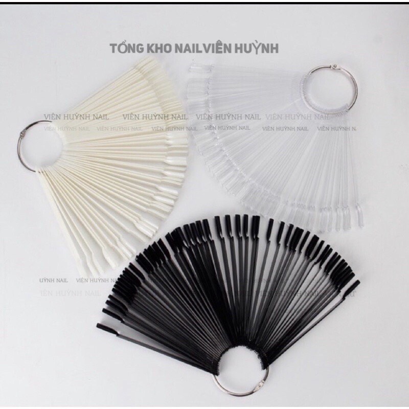 set 50 que móng mẫu dùng tập sơn , trưng bày móng