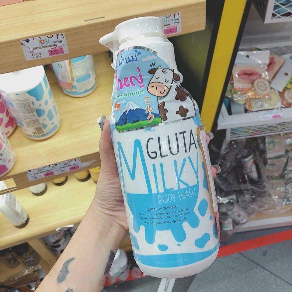 Sữa tắm Milky Gluta Aron Thái Lan 800ml