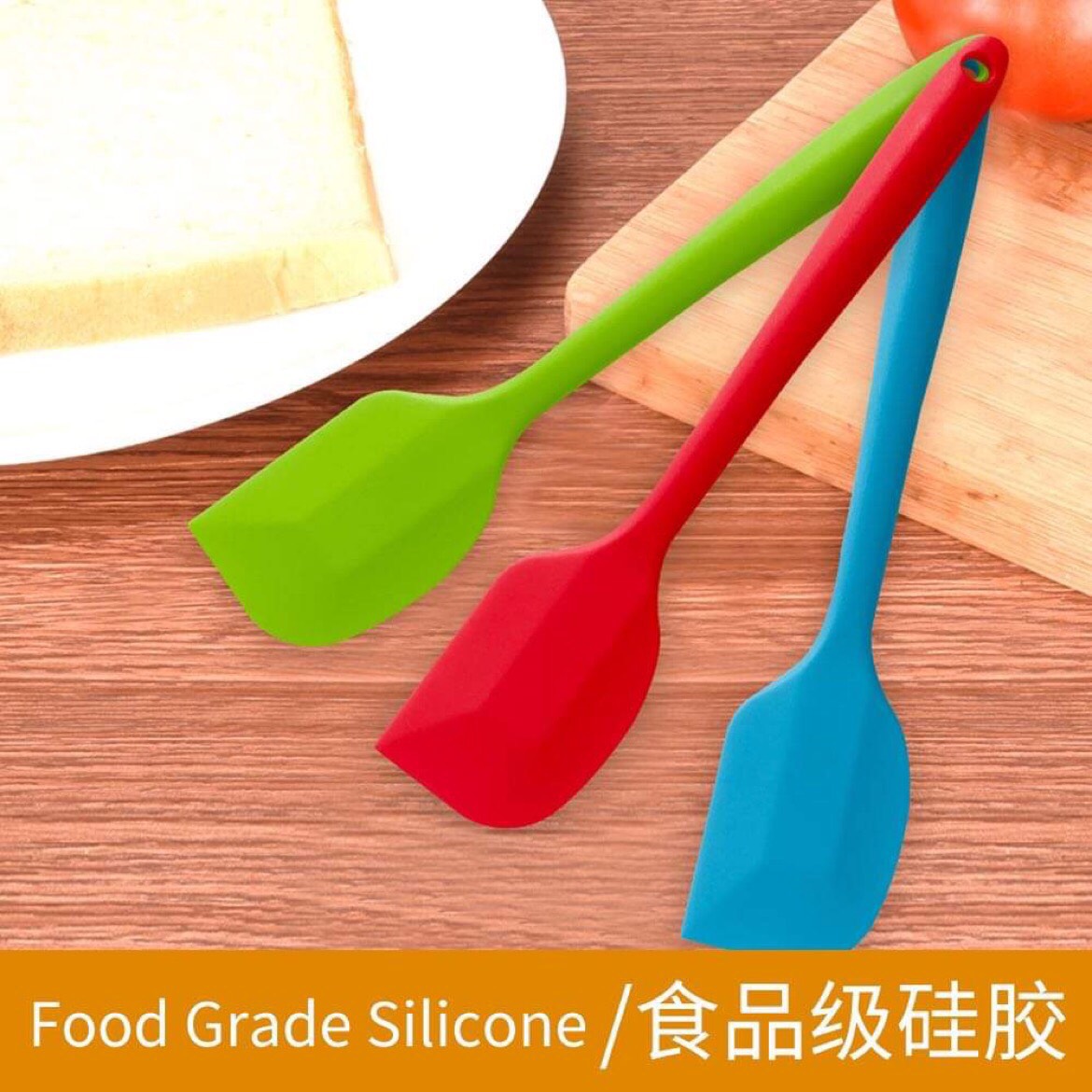 Phới (Spatula) trộn bột, phới dẹt silicon , muôi lật thức ăn