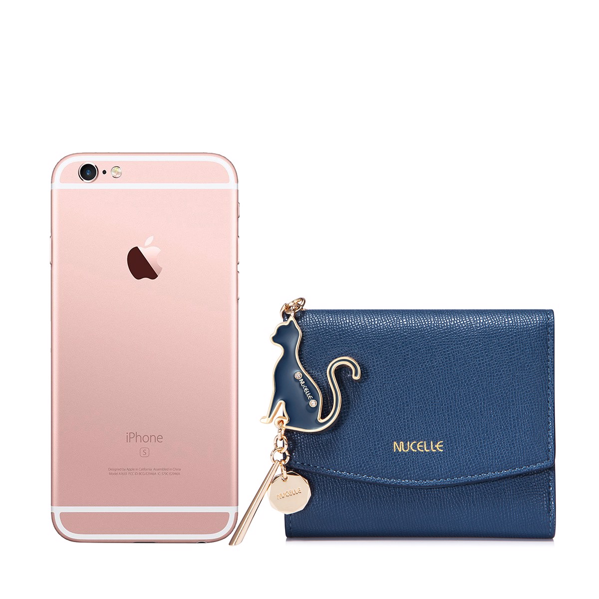 [HCM]Ví Nucelle mini charm mèo nữ tính 070662