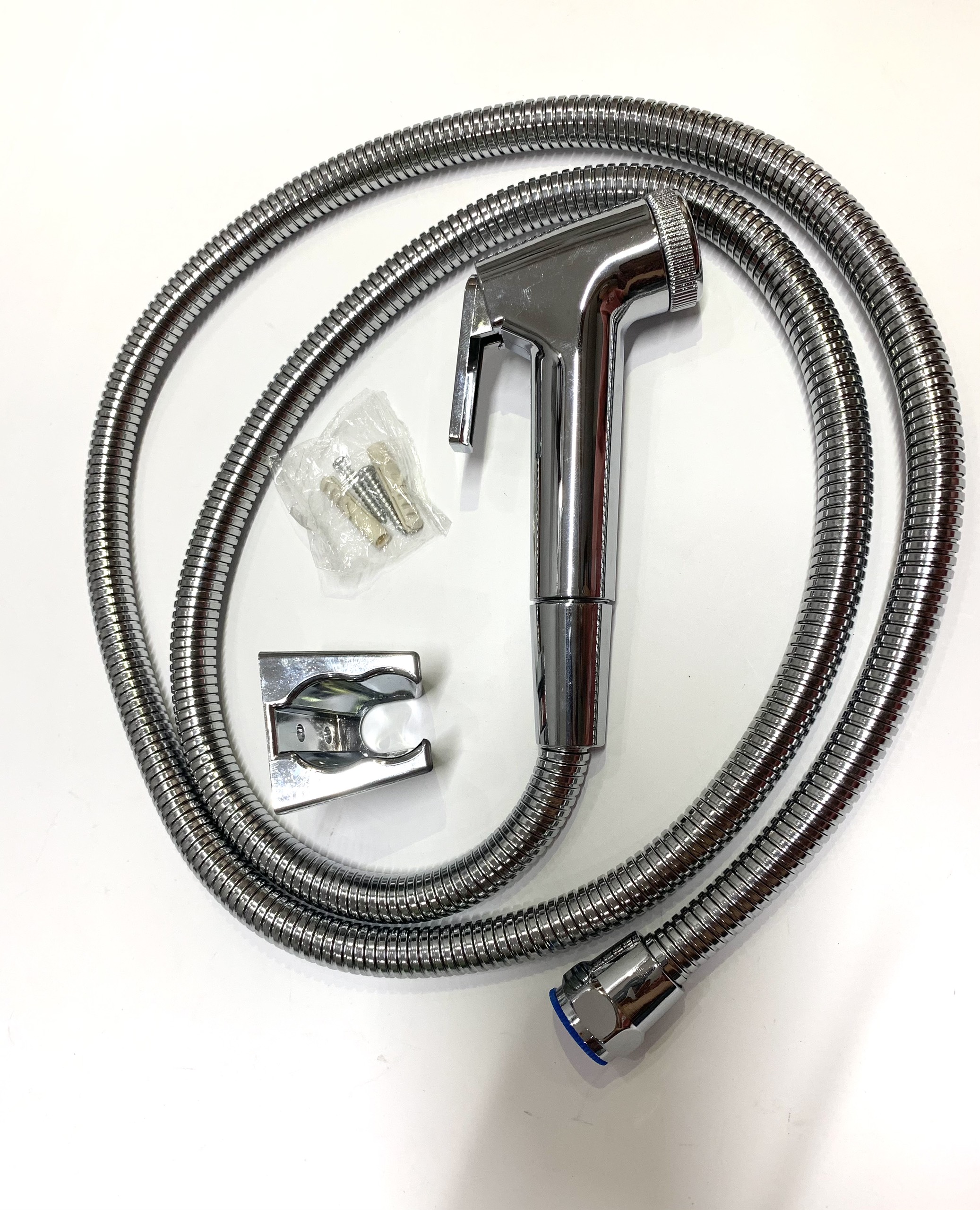 Vòi xịt vệ sinh inox cò cao mạ crome ty đồng