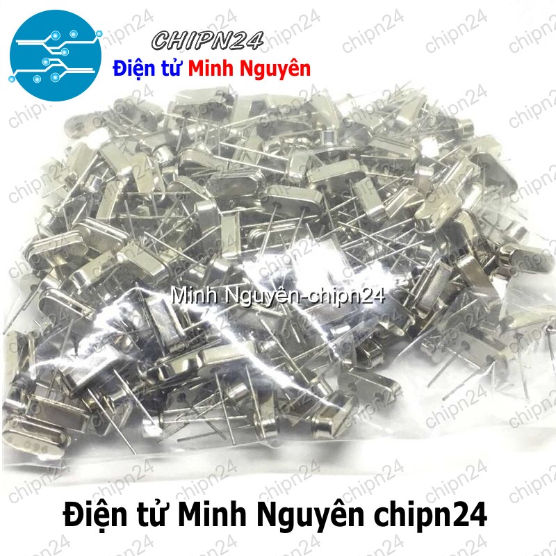 [3 con] (K344) Thạch anh Chân Cắm HC-49S DIP (2 chân 11.0592M/12M/12.288M/13.56M/14.7456M/16M/18M/18.432M/20M) - [Chọn Loại] - HHH.00359