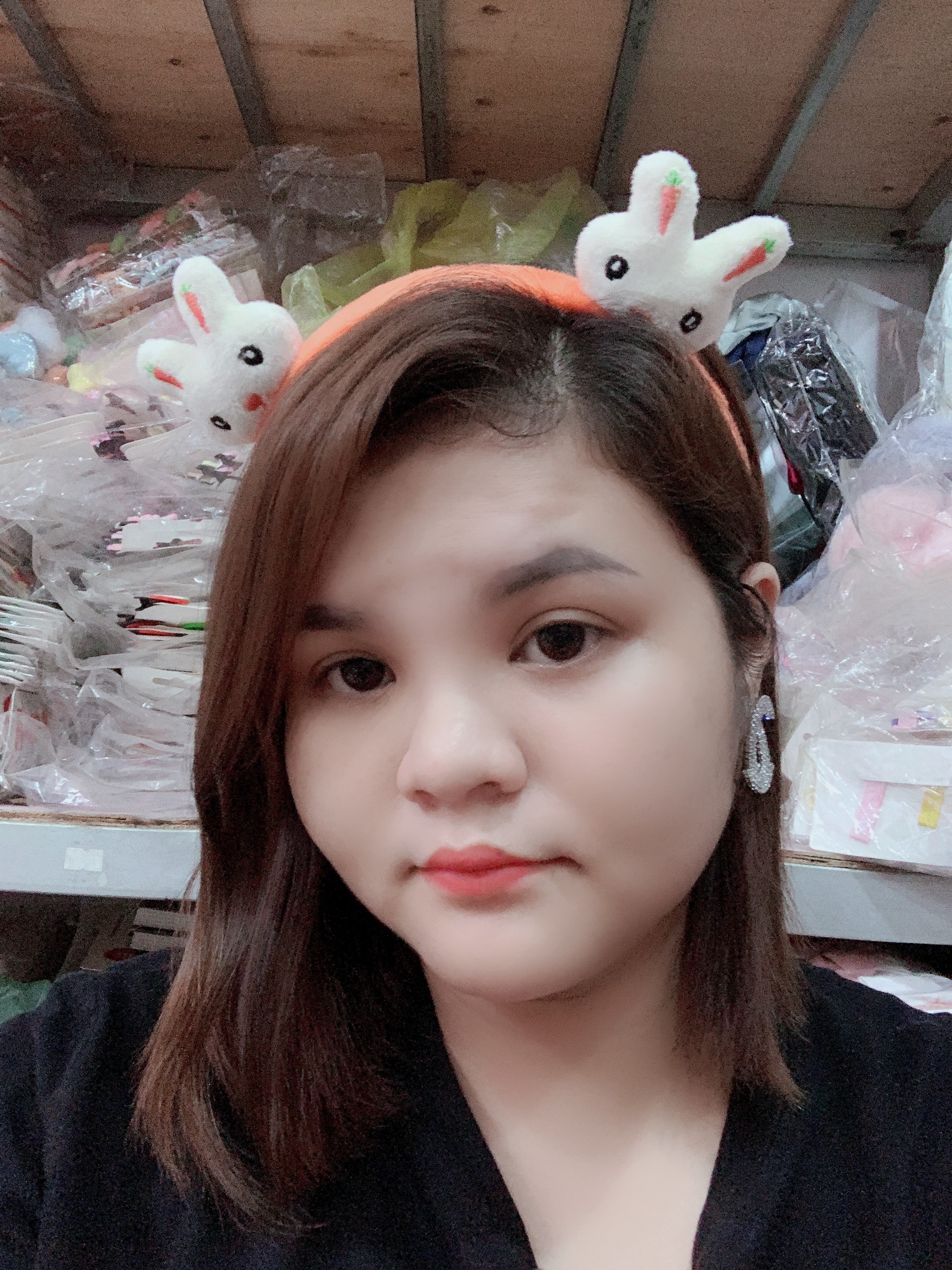 Băng Đô Cài Tóc Thỏ Tai Carot