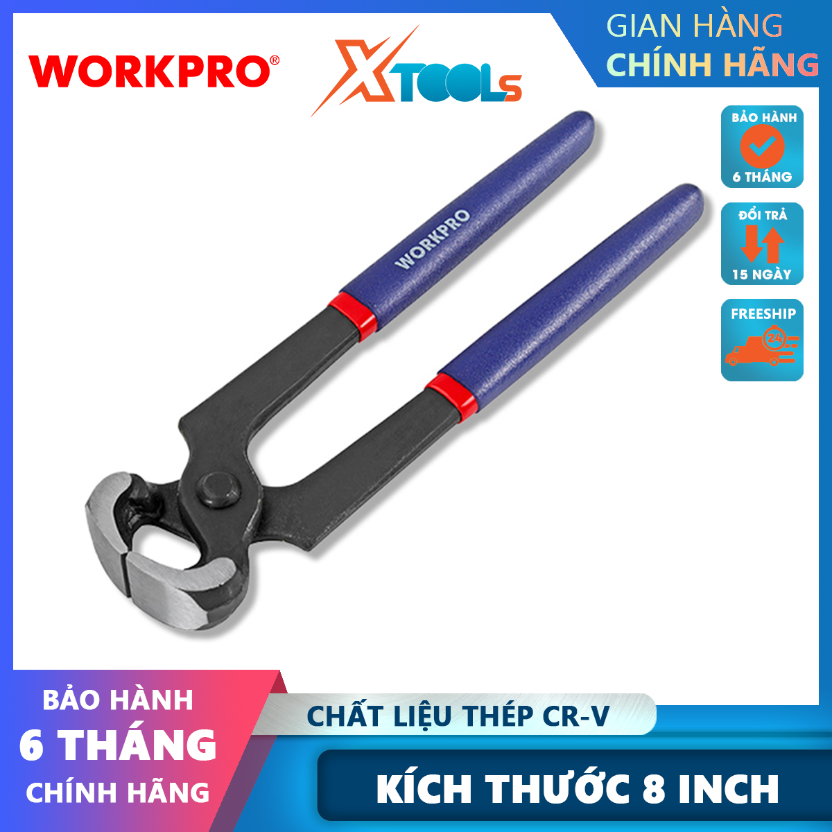 Kìm càng cua 8 inch 200mm Workpro