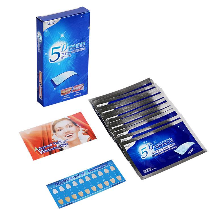 7 Gói - 14 Miếng Dán Trắng Răng 5D Whitening Strip Liệu Trình Dưỡng Trắng Răng An Toàn Hiệu Quả dántrắngrăng5d miếngdántrắngrăng9d