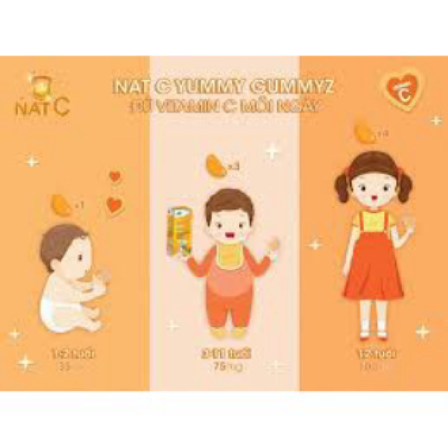 Kẹo dẻo Nat C Ymmy Gummyz Thái Lan