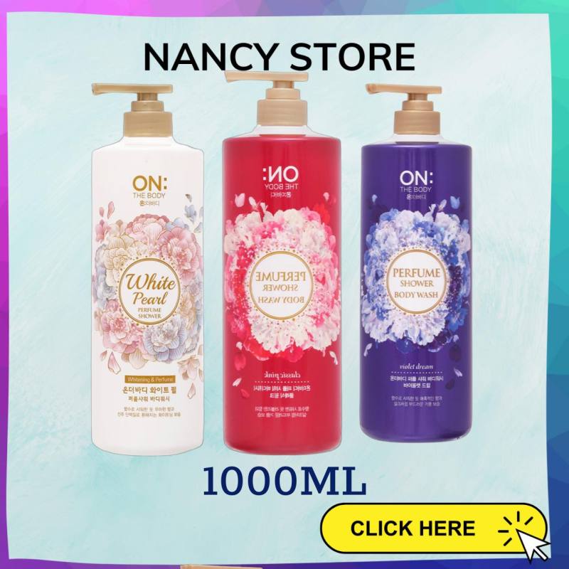 [1000ml] - Sữa tắm hương nước hoa On: The Body Perfume 2021 - thương hiệu Hàn Quốc - 3 mùi hương Classic Pink - Violet dream - White Pearl - Chai Siêu to, siêu rẻ