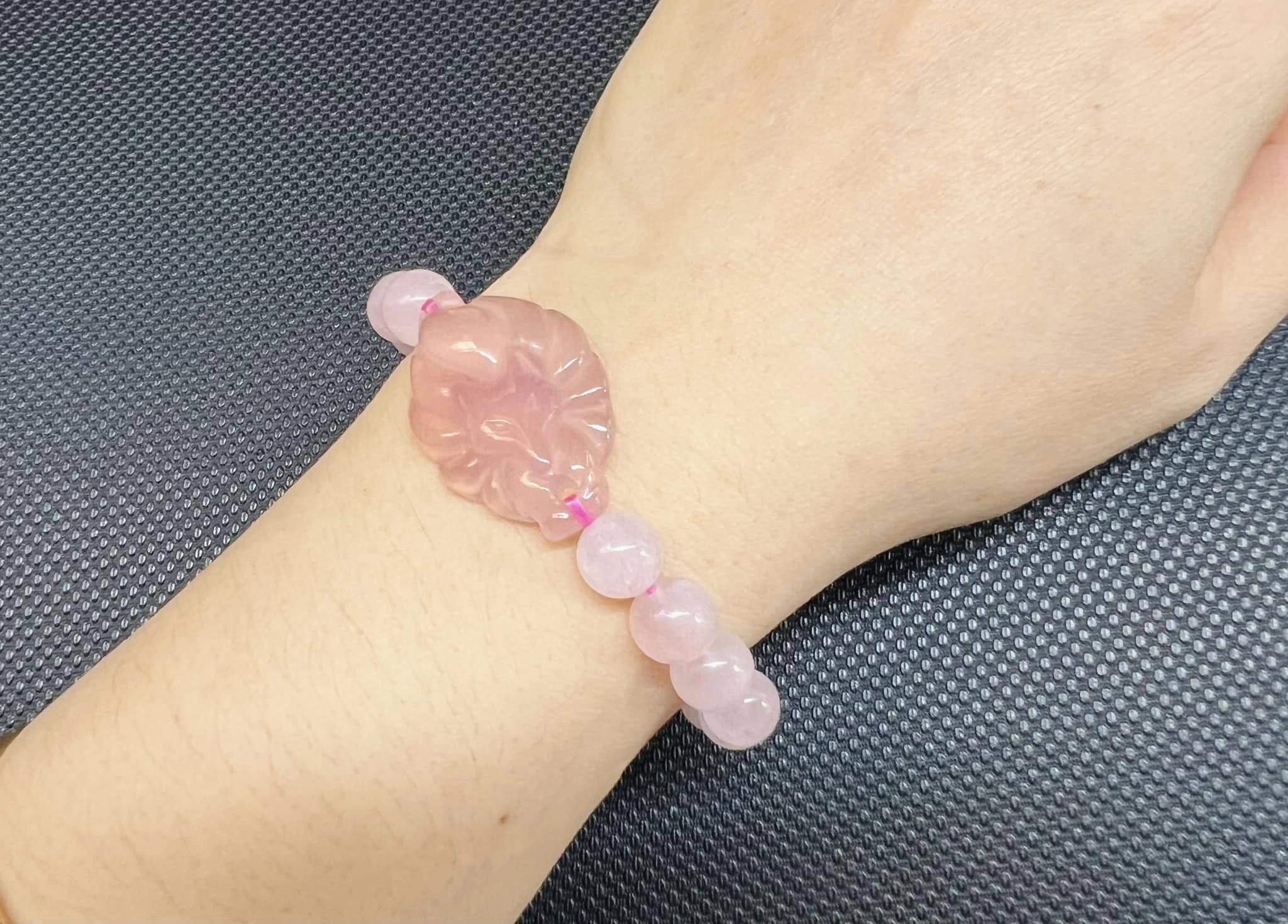 Vòng tay cửu hồ ly thạch anh hồng