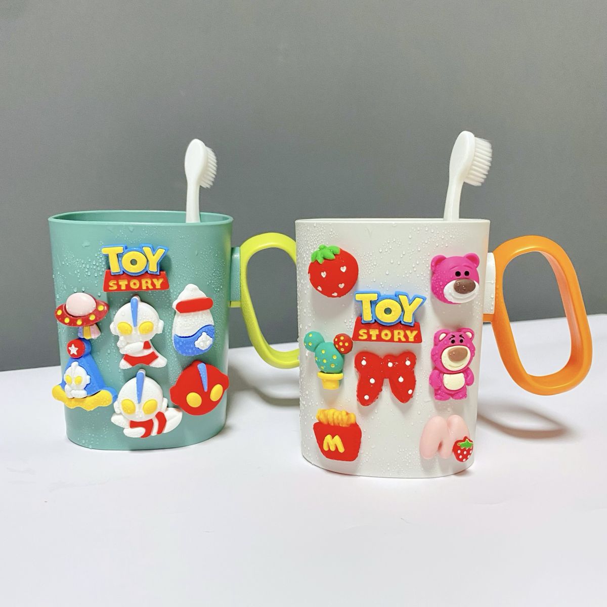 Ly Uống Nước/ Ly Đánh Răng cho Bé Kitty Doraemon Mickey Minnie