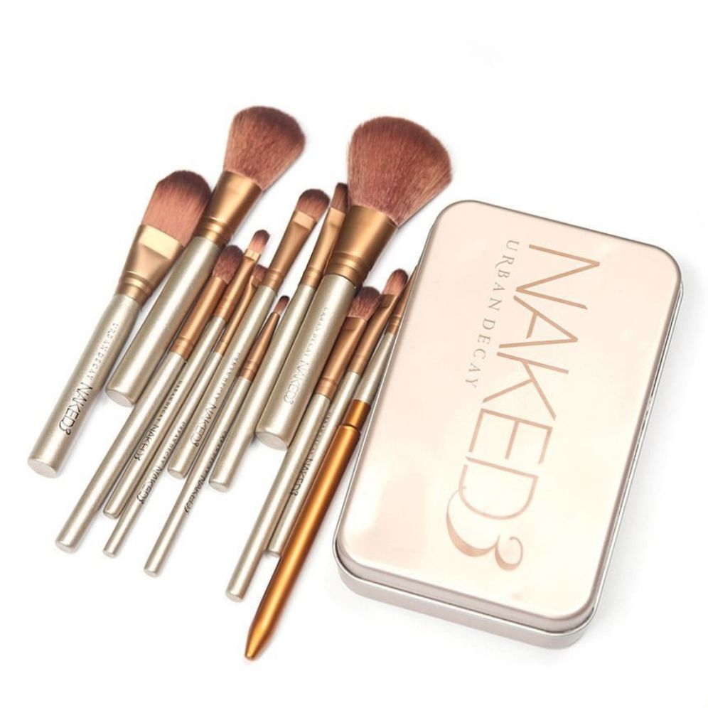 [HCM]Bộ Cọ Trang Điểm Naked 12 Cây Lông Mềm