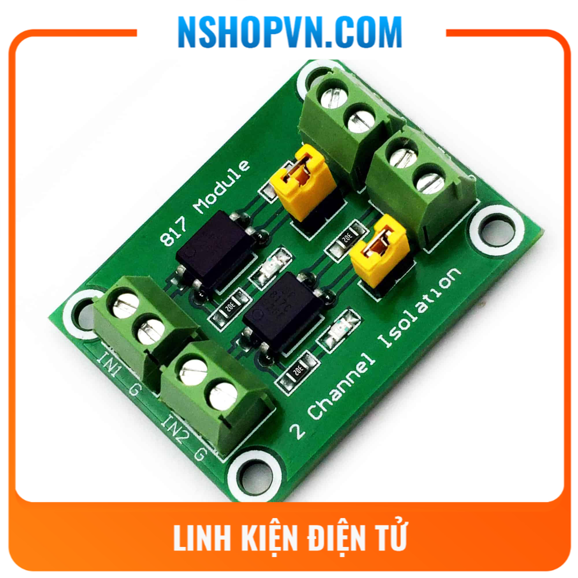 Mạch Opto Cách Ly 2 Kênh PC817