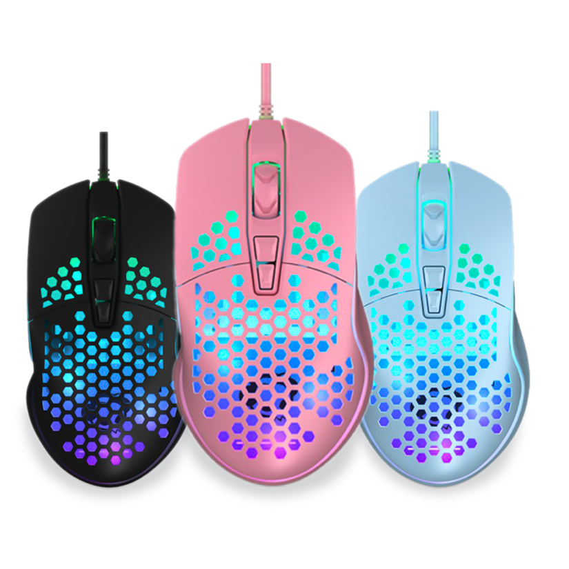 Chuột game Akko LW325 Blue-black-pink