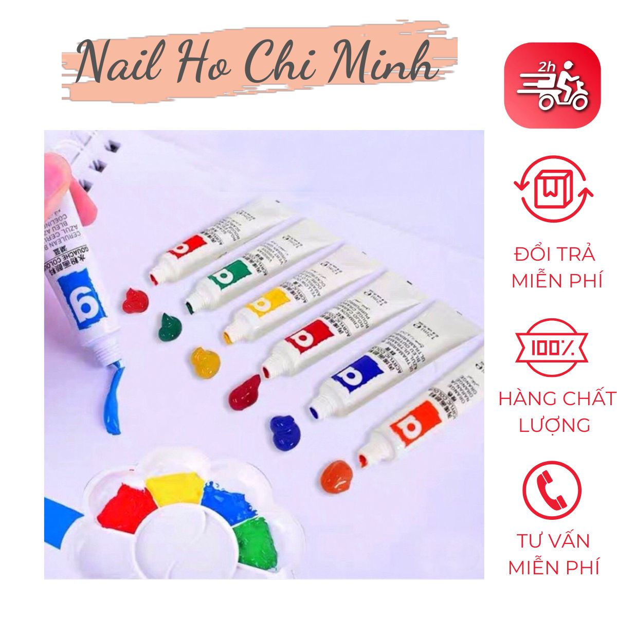 [GIÁ TỐT] Set 12 màu bột vẽ 3D cọ bản MAGI-WAP
