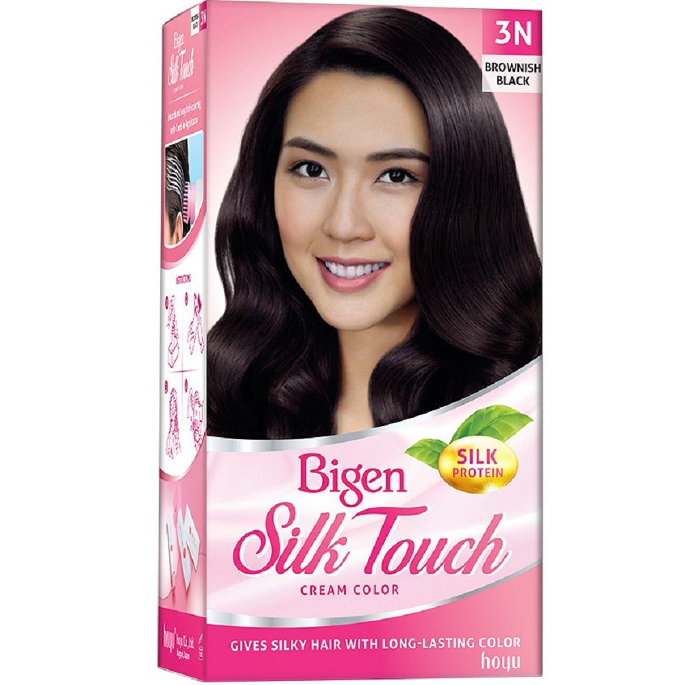 Thuốc nhuộm tóc Bigen Silk Touch Nâu Đen