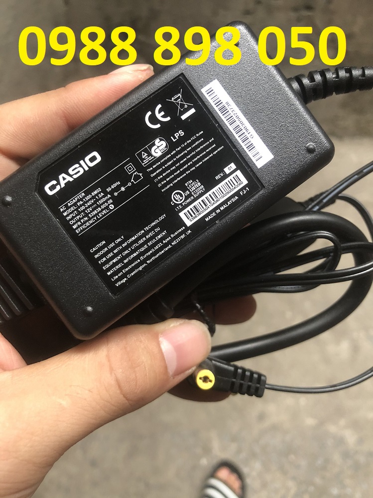 Dây nguồn đàn Organ Casio 12v 1500ma loại tốt