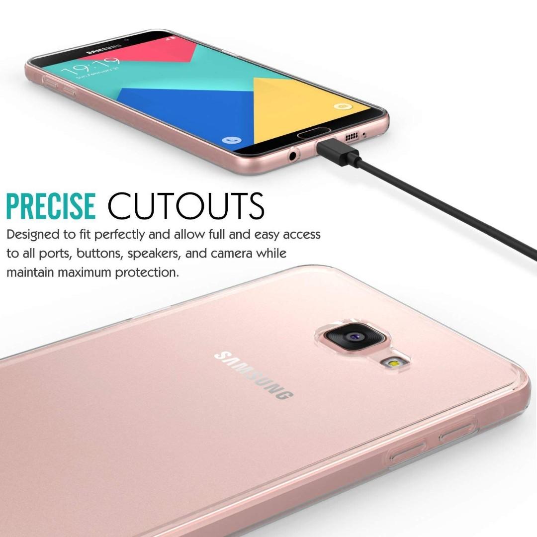 Ốp Silicon cho Samsung Galaxy A9 / A9 Pro Trong suốt (Loại A+ chống ố vàng)