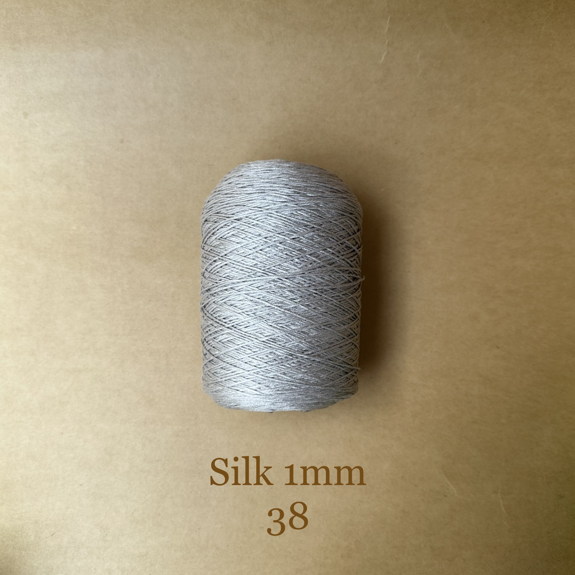 100% Silk Yarn Roll, 1mm, 300g, Solid Color