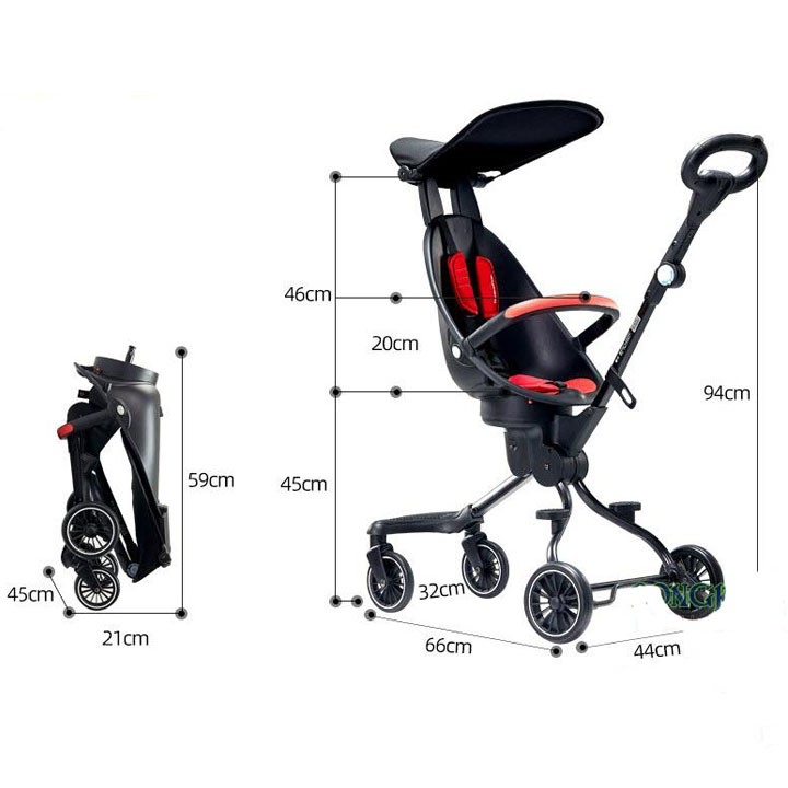 Xe đẩy 2 chiều cho bé Baohaohao v5