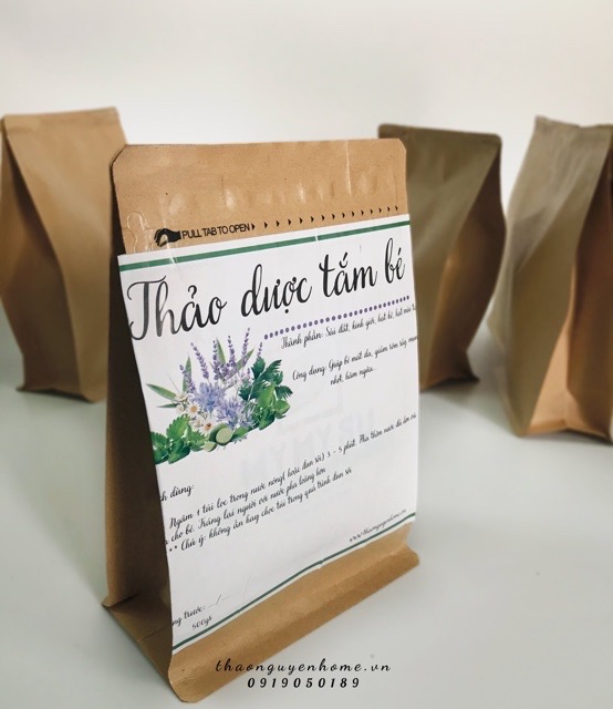 Thảo dược tắm bé mát da giảm mụn nhọt (gói dùng thử)