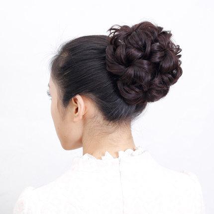 Tóc giả búi tròn co dãn B11 😍FREESHIP😍 búi tóc giả kẹp ôm co dãn, búi tóc thời trang, tóc giả nữ thời trang