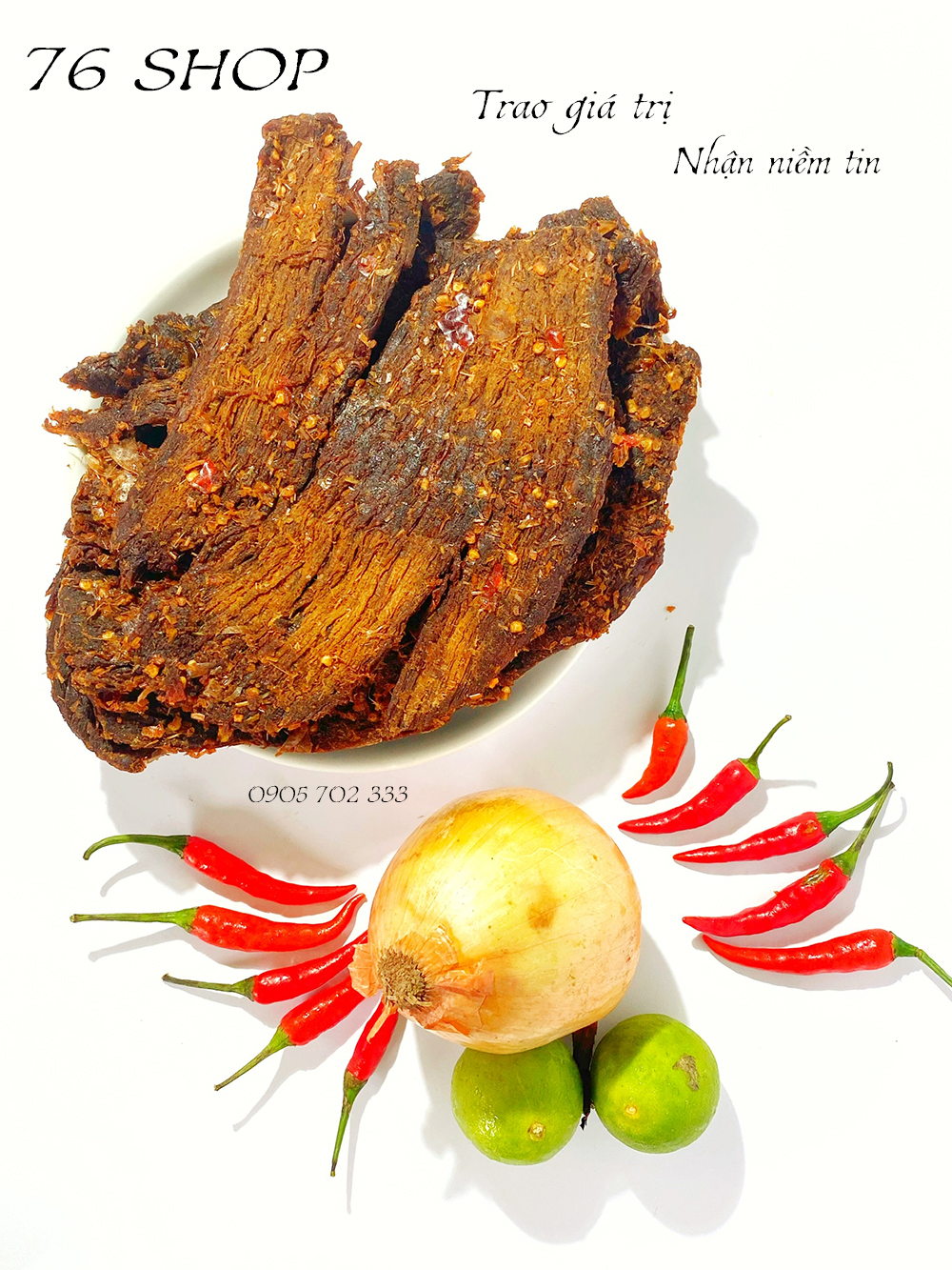 BÒ KHÔ MIẾNG 100% BÒ - NGON - NGỌT - MỀM - DAI [COMBO 2 HỘP 250gr]